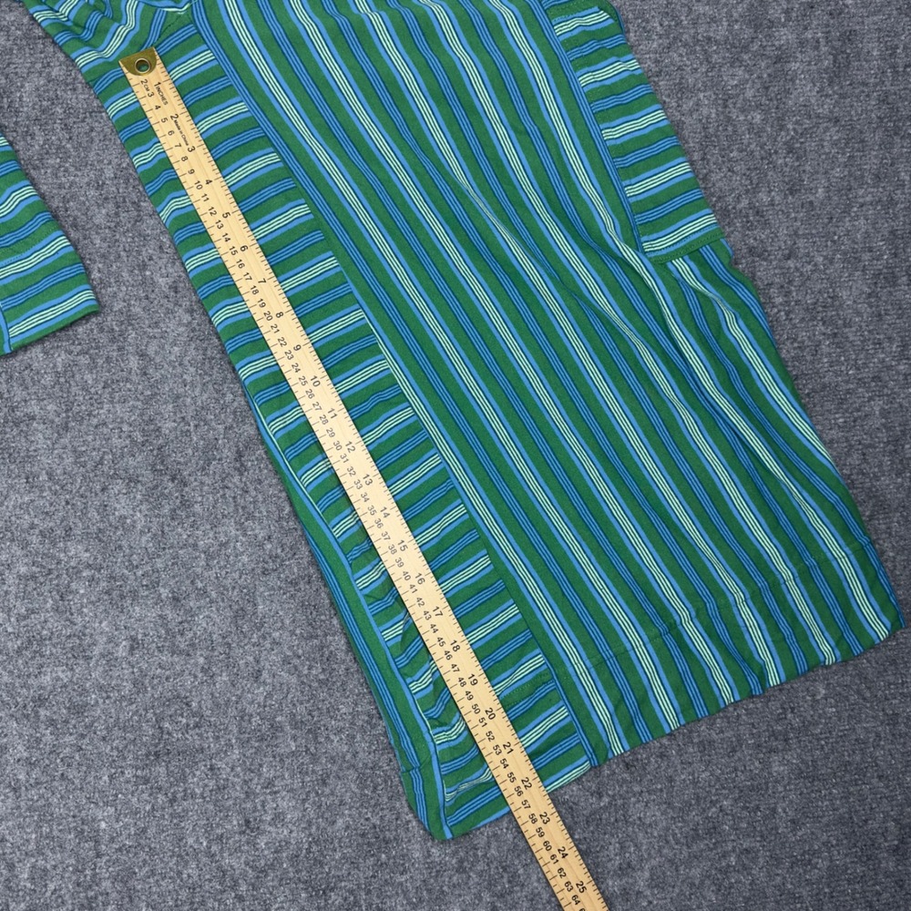 FP Beach Blanche Pants Womens M Green Striped Wide Leg Palazzo Boho Festival - Picture 12 of 12